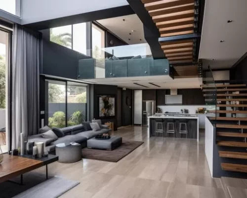 super-smart-modern-home-studio-kitchen-boasts-sleek-functional-design-with-big-windows-stairs-creating-open-airy-atmosphere-generative-ai_213438-7818